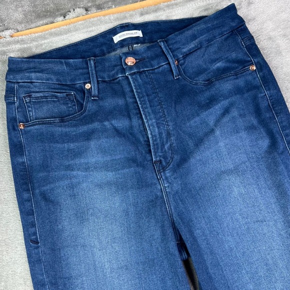 Good American Denim - Good American Good Legs Skinny Jeans Womens 10 Blue Dark Wash Stretch High Rise